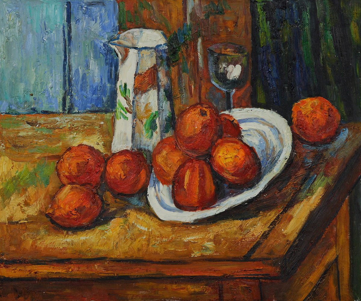 Bricoo, Bicchiere e Piato - Paul Cezanne Painting